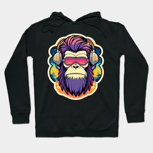 Ape Monkey Illustration Hoodie by FluffigerSchuh